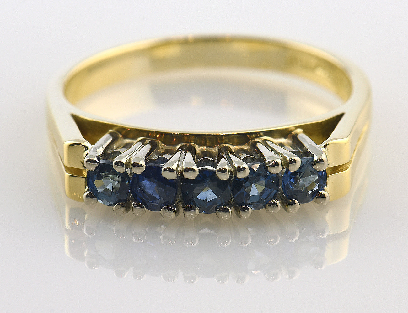 Saphir Ring 750 18 K Gelbgold