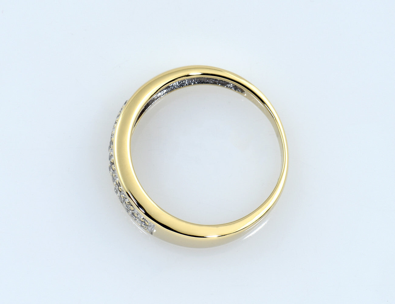 Diamant Ring 585/000 14 K Gelbgold 20 Diamanten zus. 0,20 ct