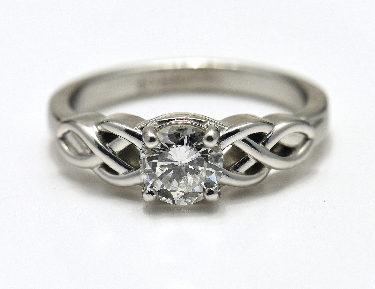 Diamant Ring Solitär 750 18 K Weißgold Brillant 0,70 ct