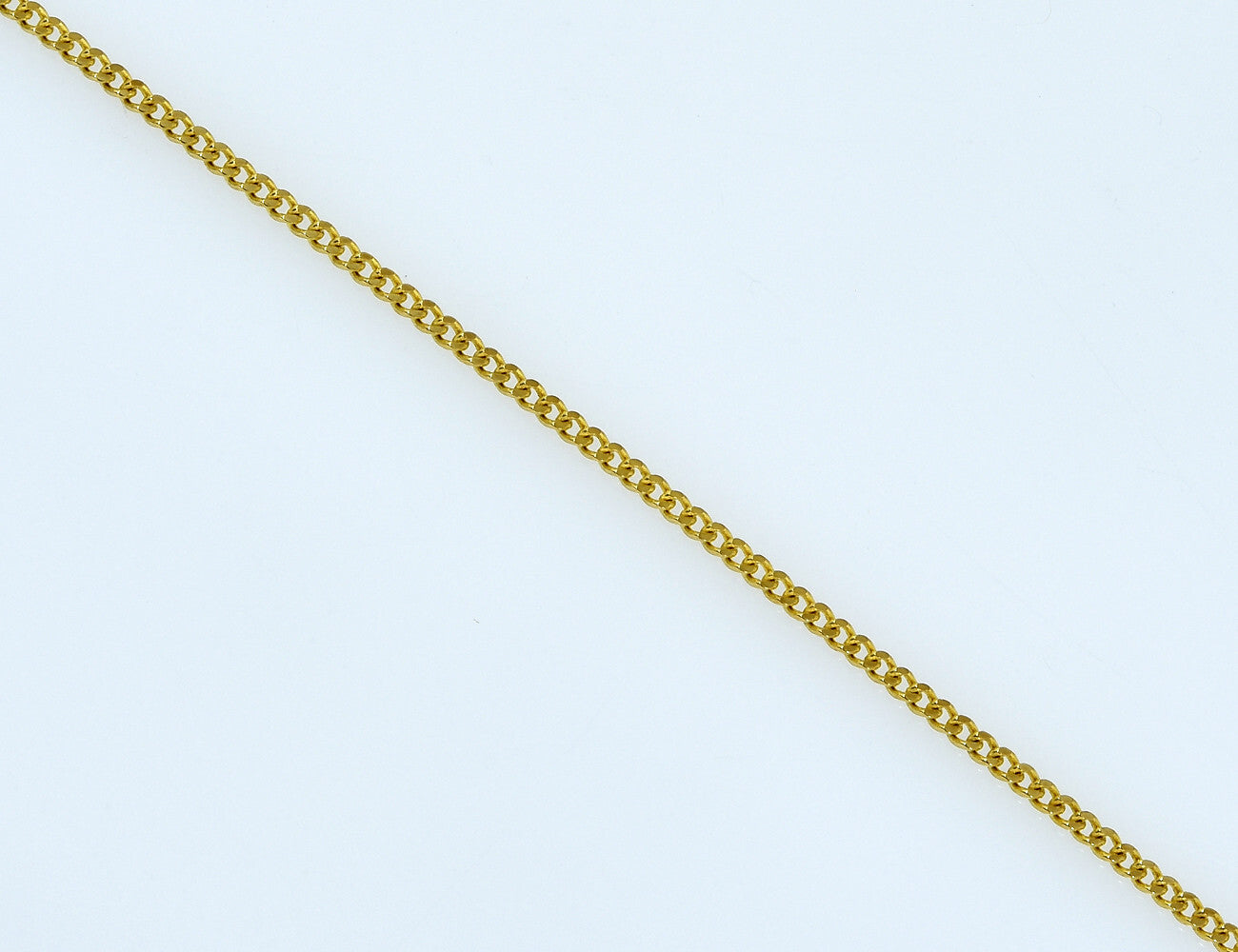 Kette Granat 333/000 8 K Gelbgold Collier, 42 cm lang