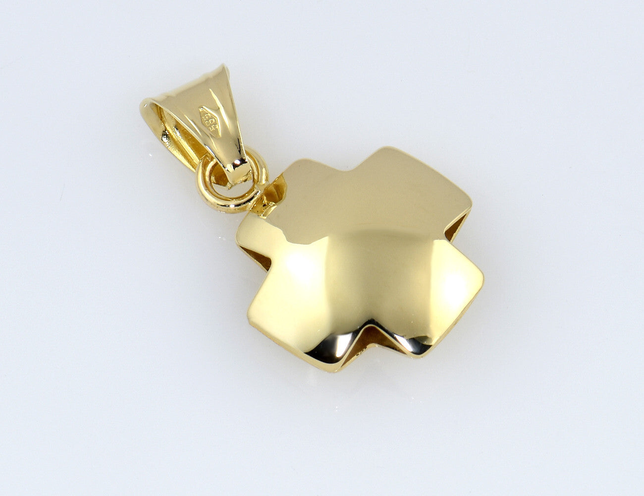 Anhänger Kreuz 585/000 14 K Gelbgold