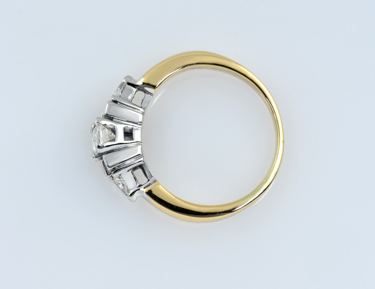 Diamant Ring 585/000 14 K Gelbgold 5 Diamanten zus. 1,25 ct