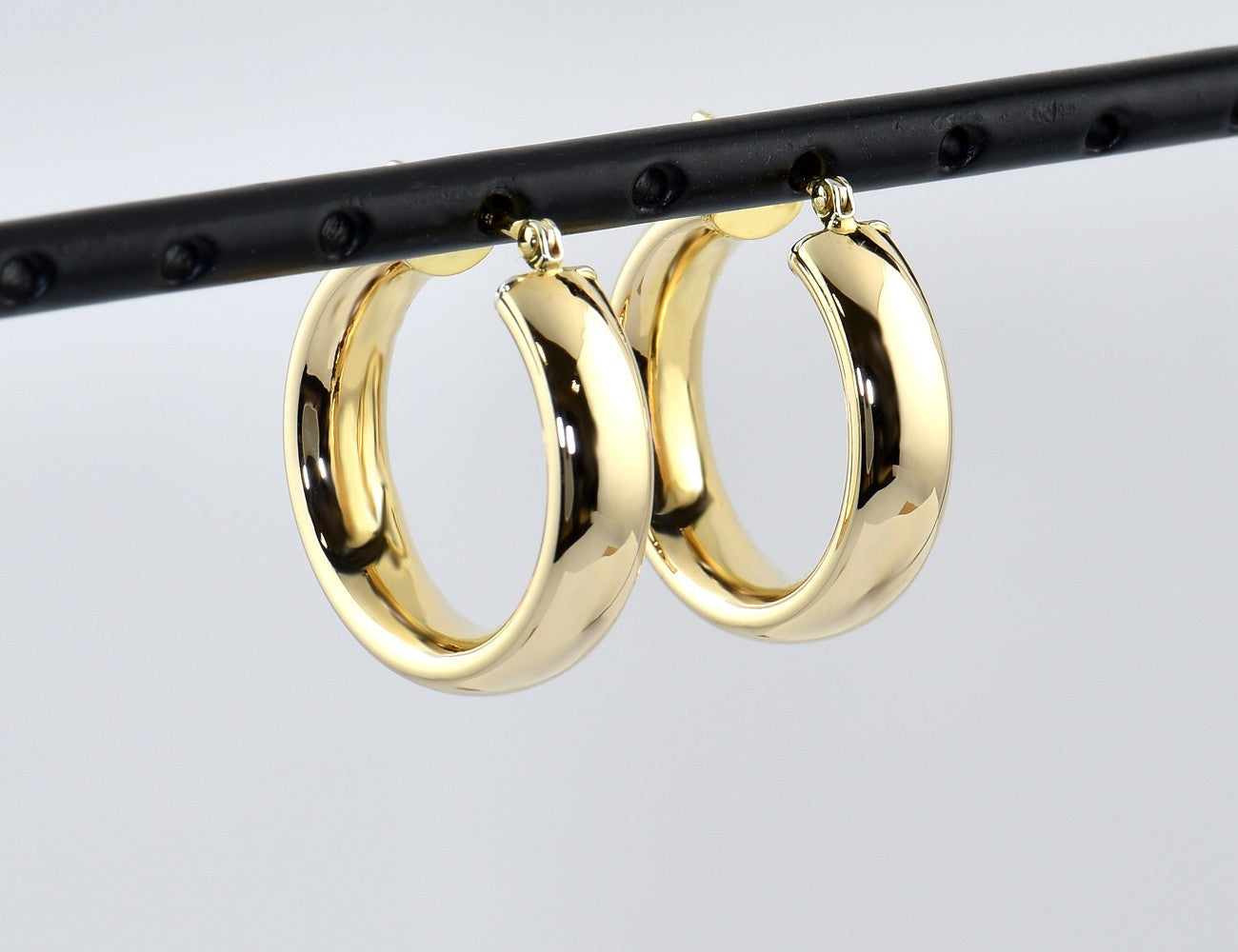 Creolen 585/000 14 K Gelbgold Ohrringe