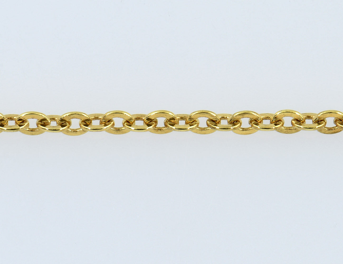 Kette Granat 333/000 8 K Gelbgold Collier, 40 cm lang