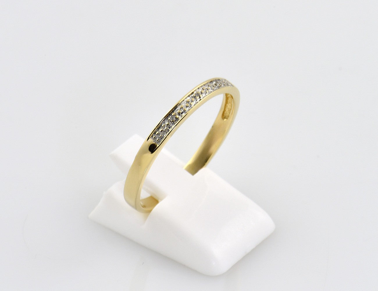 Diamant Ring 585/000 14 K Gelbgold 3 Diamanten zus. 0,01 ct