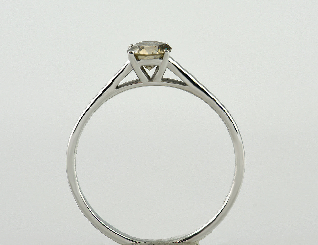 Solitär Diamant Ring 585/000 14 K Weißgold Brillant 0,54 ct