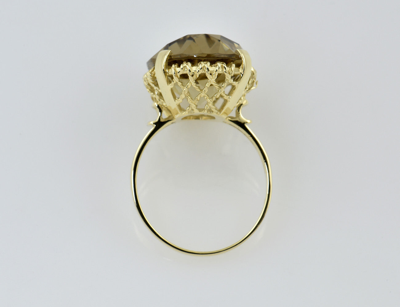 Ring Citrin 585/000 14 K Gelbgold