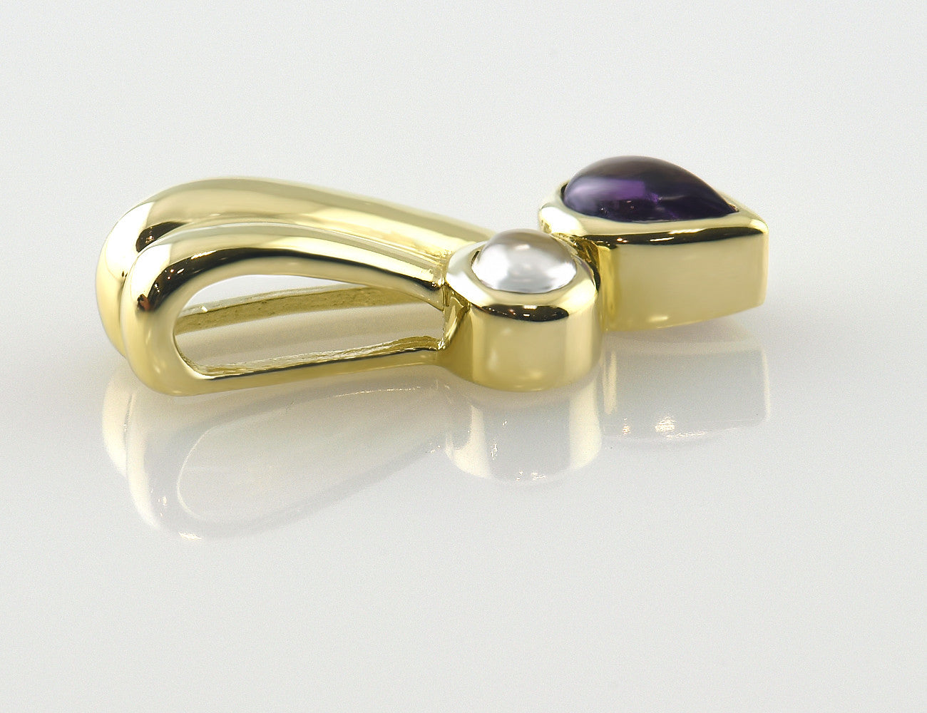 Anhänger Amethyst 585 14 K Gelbgold Zirkonia