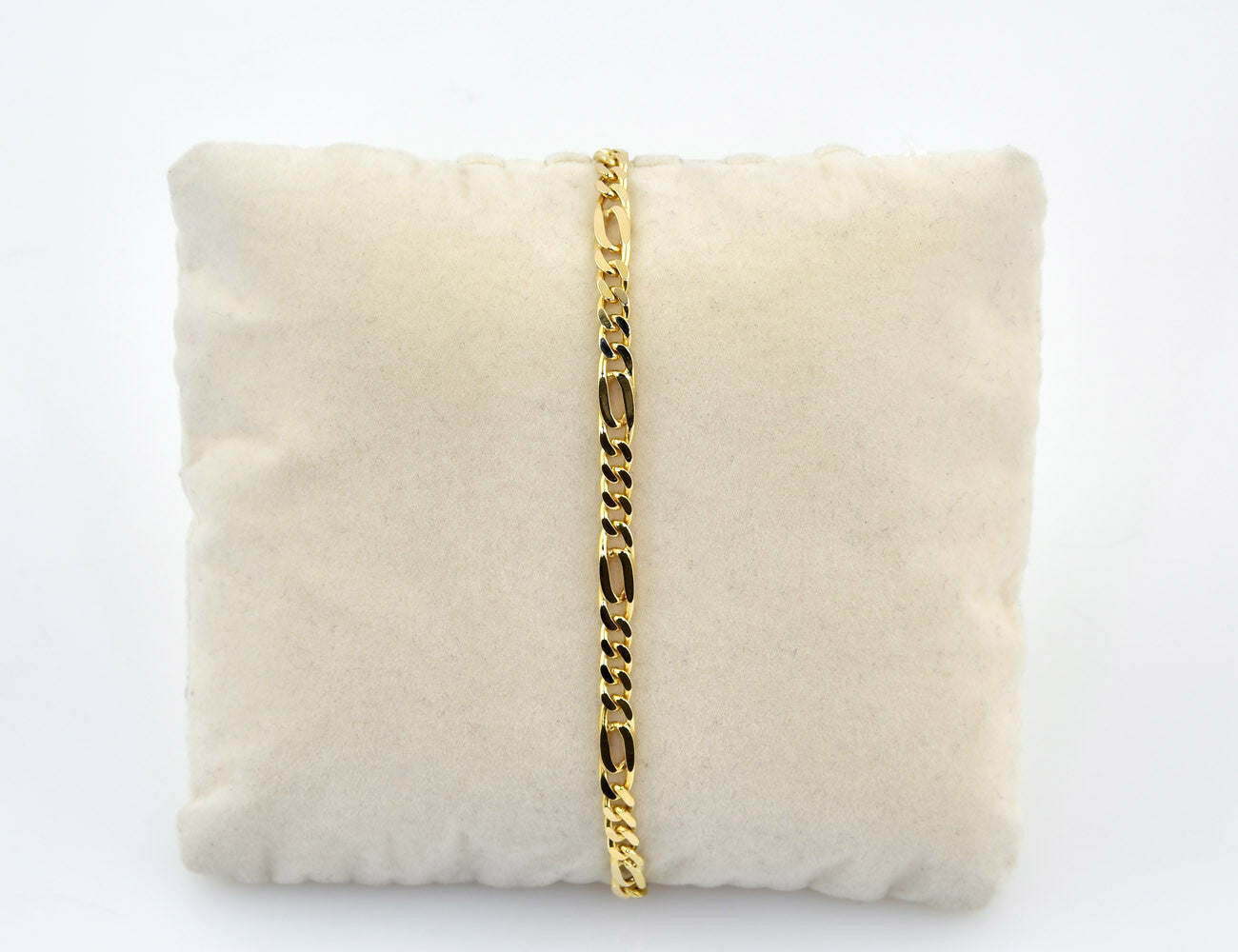 Armband Figaro 585/000 14 K Gelbgold 19 cm lang