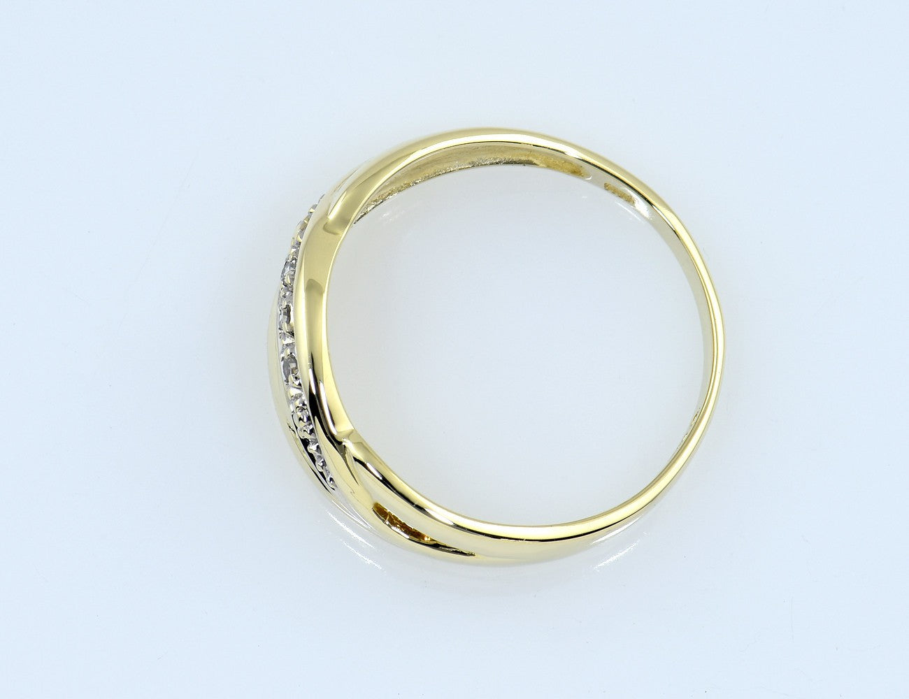 Diamant Ring 585/000 14 K Gelbgold 3 Diamanten