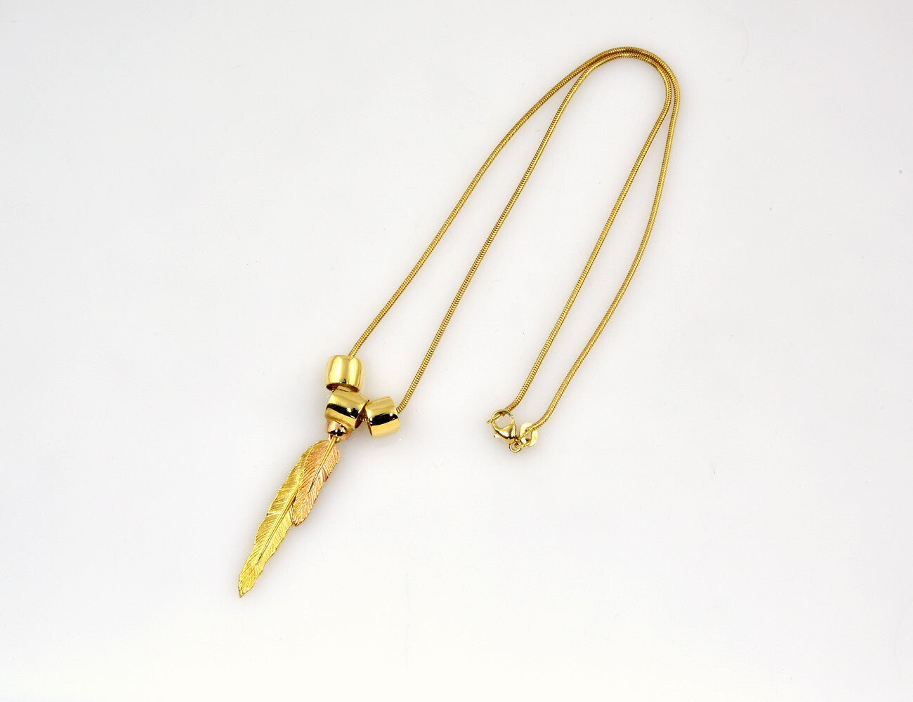 H.Stern Anhänger Feder mit Schlangenkette 750/000 18 K Gelbgold. TOP Zustand!!!