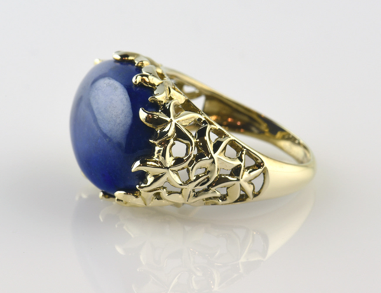 Lapis Lazuli Ring 375/000 9 K Gelbgold