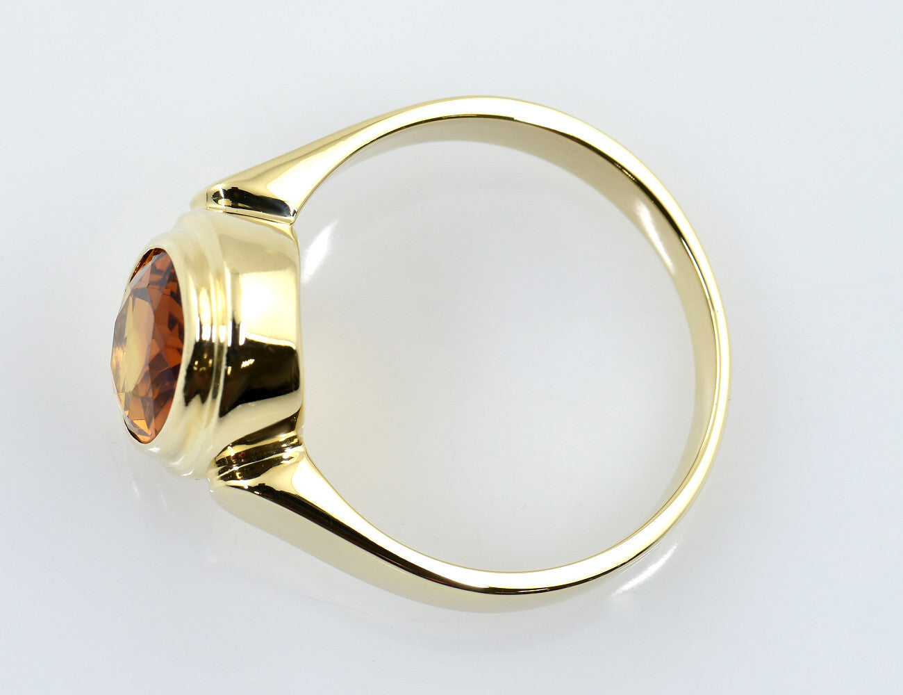 Ring Citrin 585/000 14 K Gelbgold