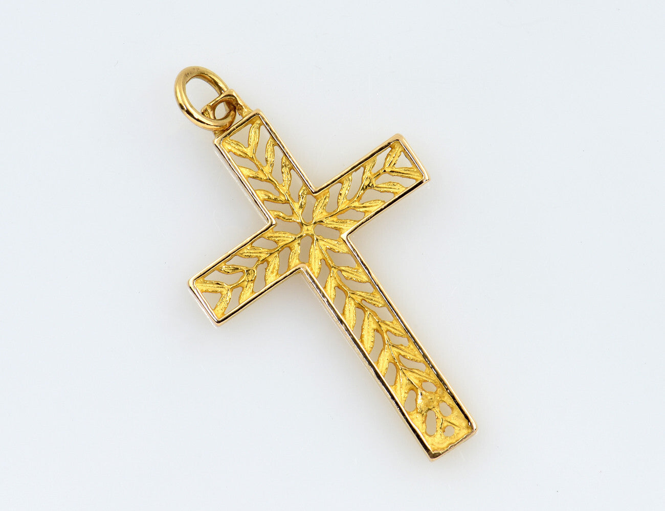 Anhänger Kreuz 750/000 18 K Gelbgold