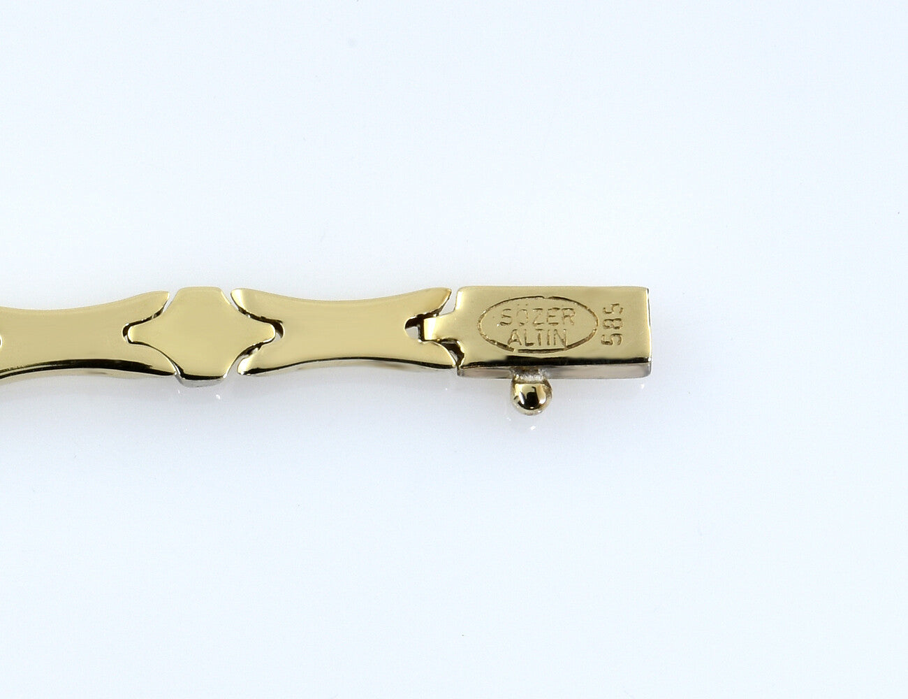 Armband 585/000 14 K Gelbgold Zirkonia 19 cm