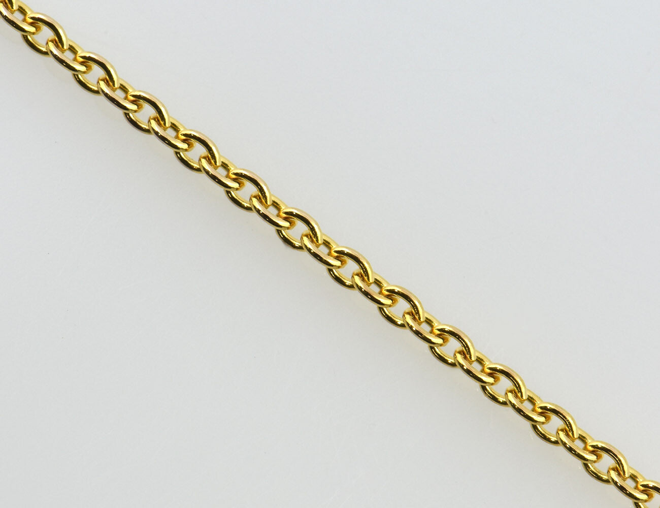 Kette 585/000 14 K Gelbgold  1 Brillant 0,10 ct, 98 cm lang
