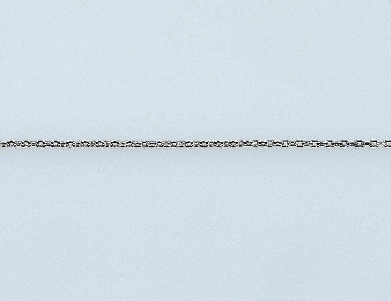 Chain 750/000 18 K white/yellow gold 172 diamonds total 1.50 ct 44 cm long