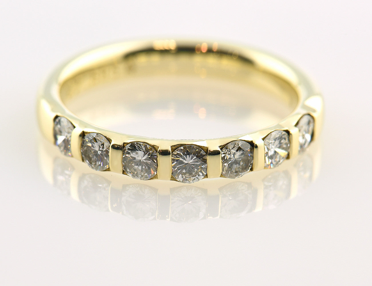 Diamant Ring 585 14 K Gelbgold 7 Brillanten zus. 0,67 ct