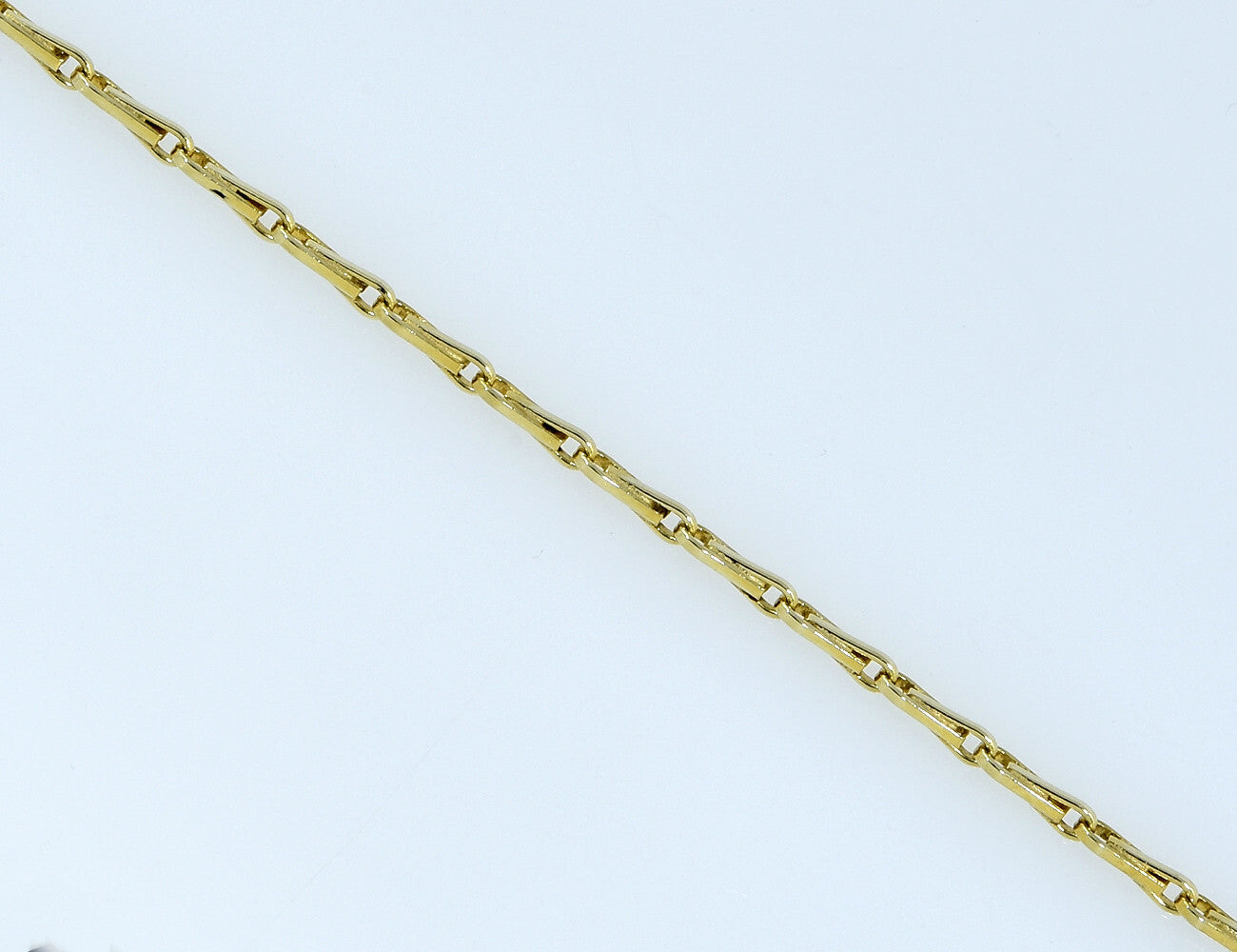 Kette 585/000 14 K Gelbgold Collier Saphir, Smaragd, Diamant, 42 cm lang
