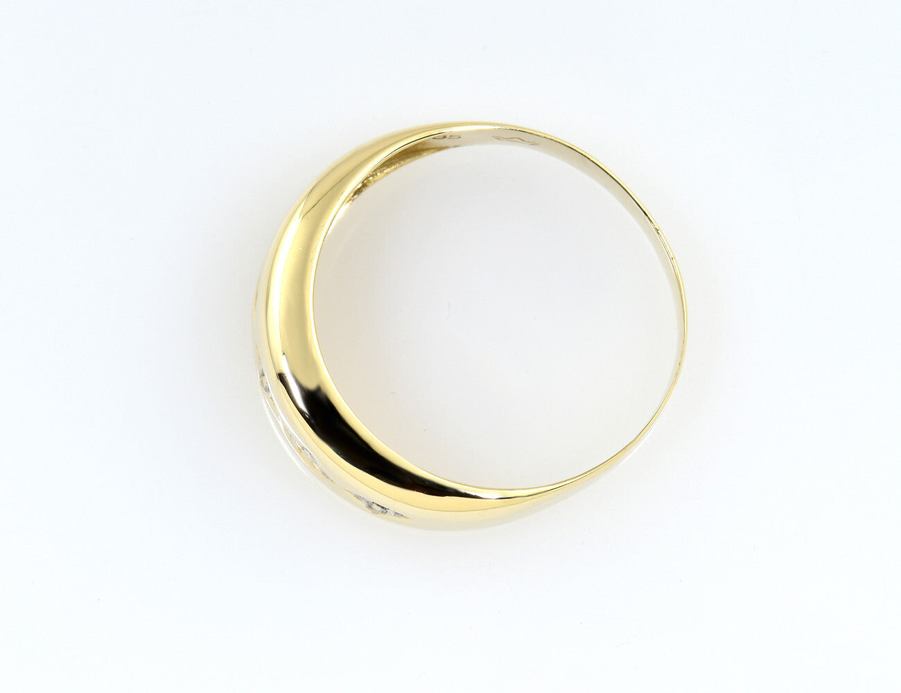 Diamant Ring 585/000 14 K Gelbgold 5 Diamanten zus. 0,05 ct