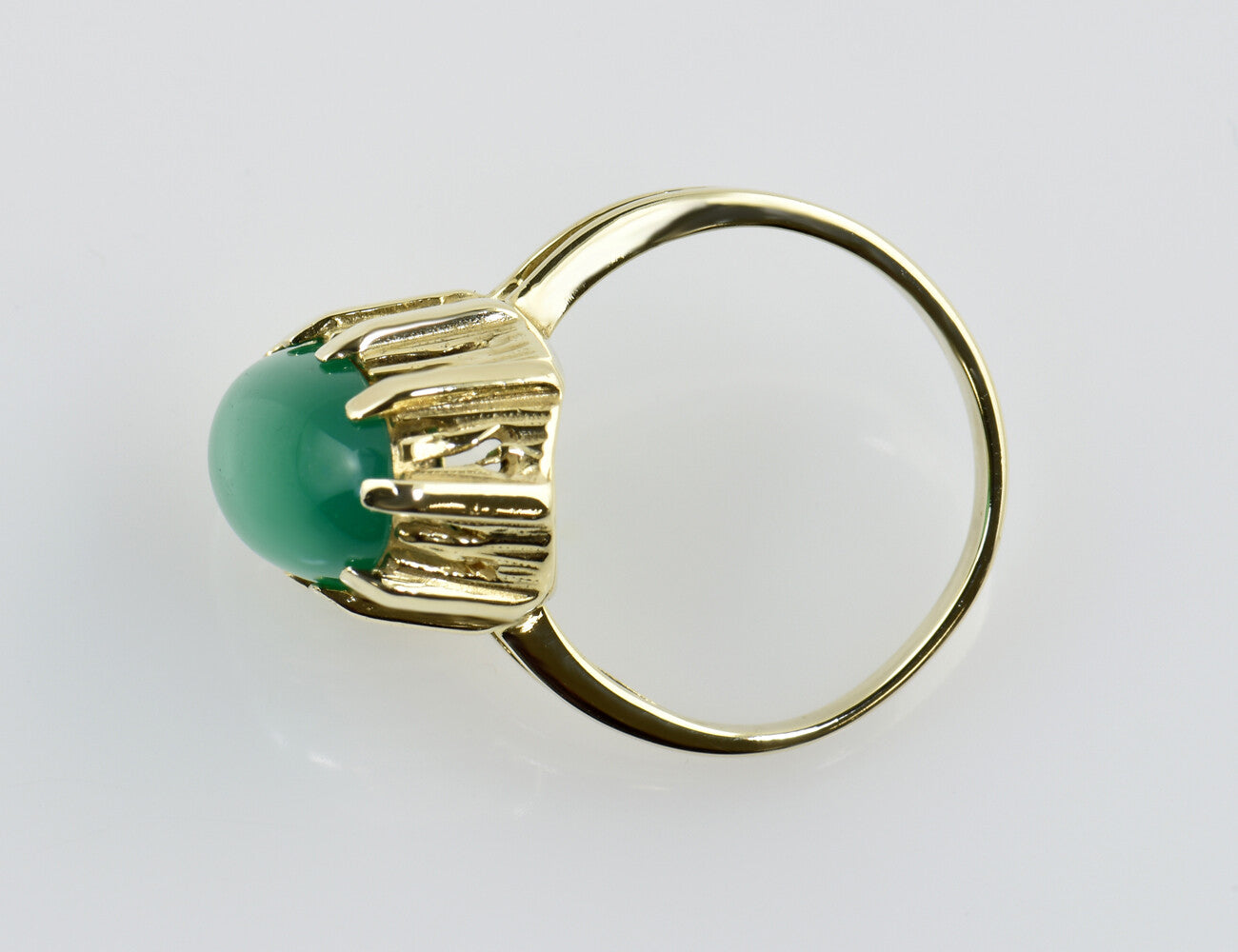 Ring Jade 333/000 8 K Gelbgold