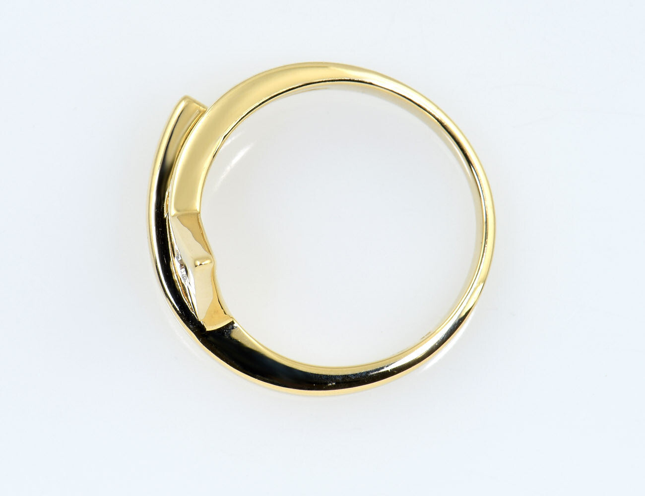 Diamant Ring 585/000 14 K Gelbgold  Brillant 0,02 ct
