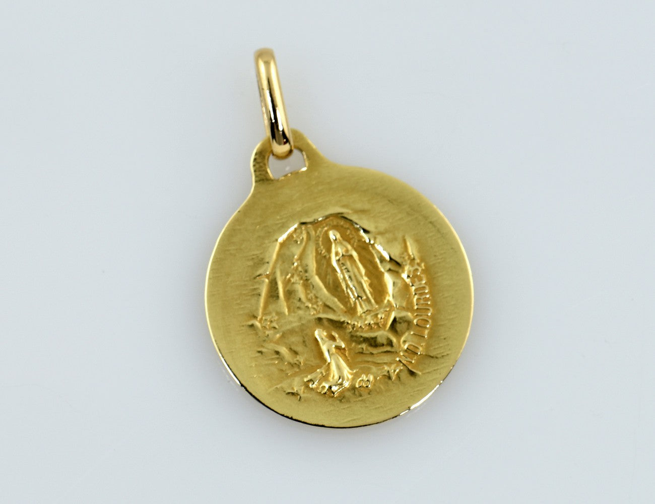 Anhänger Jungfrau N.D. Lourdes  750/000 18 K Gelbgold