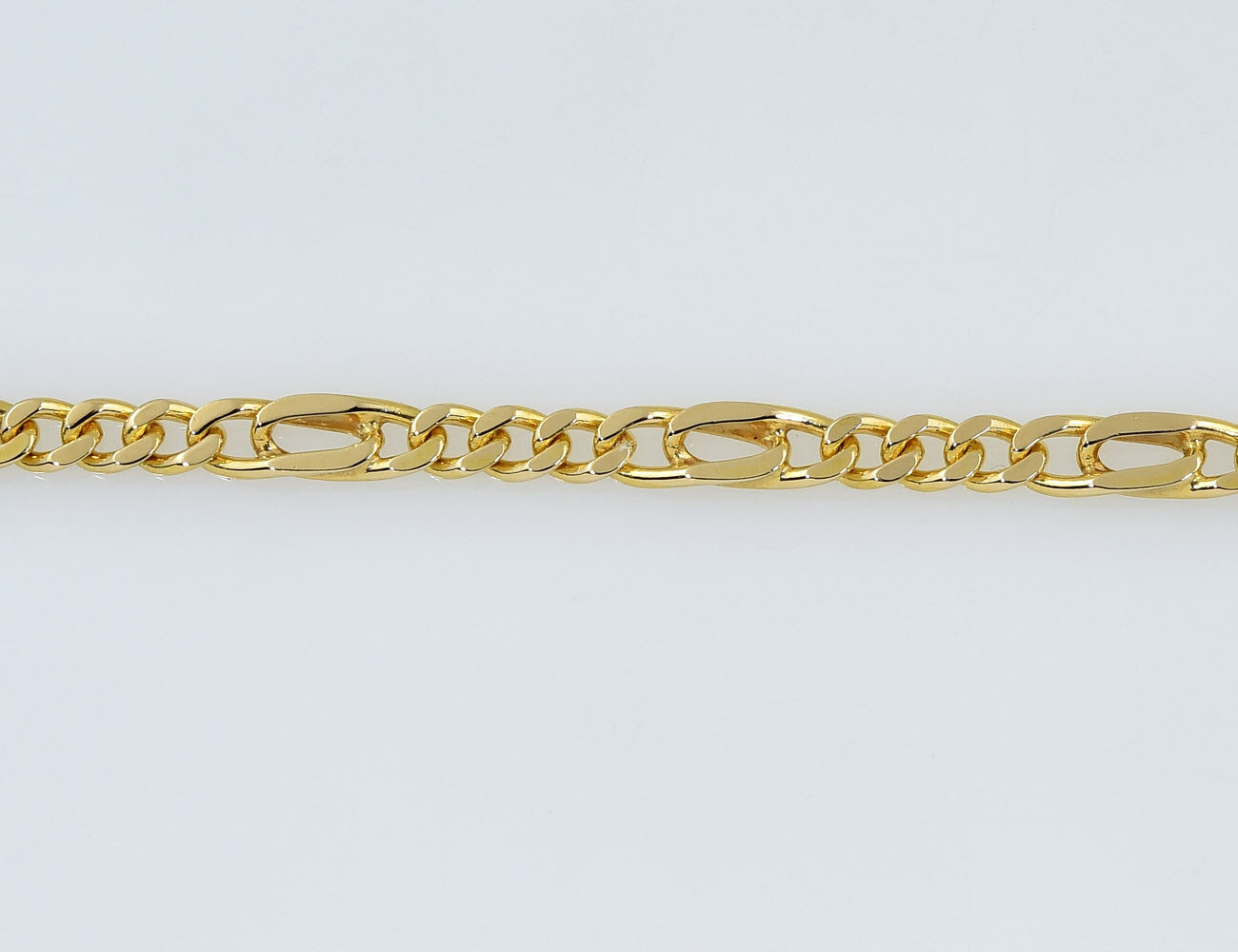 Armband Figaro 585/000 14 K Gelbgold 19 cm lang