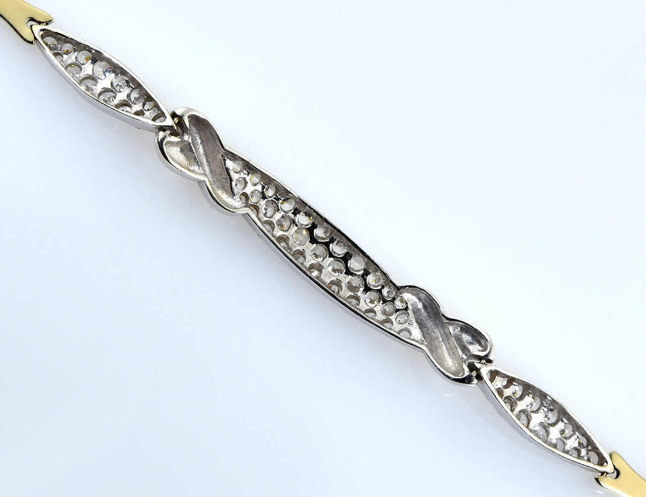 Armband 585/000 14 K Gelbgold Zirkonia 19 cm
