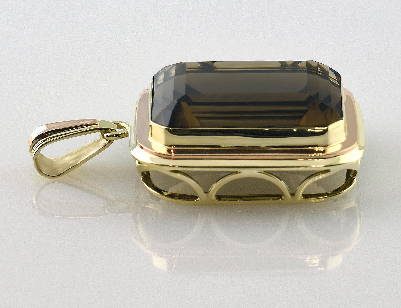 Anhänger Rauchquarz 585 14 K Gelbgold