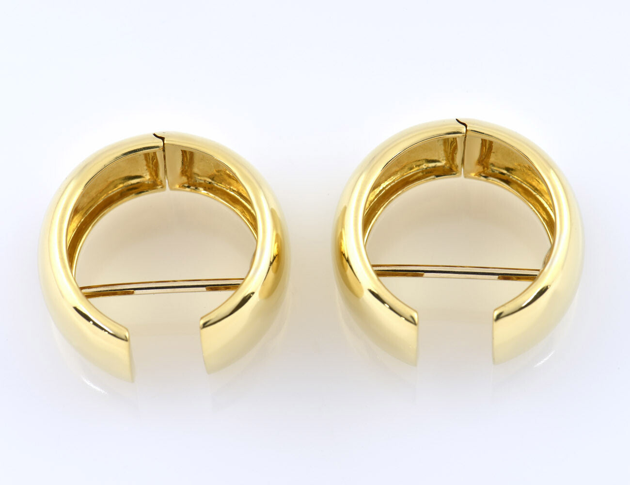 Scharniercreolen 750/000 18 K Gelbgold Ohrring