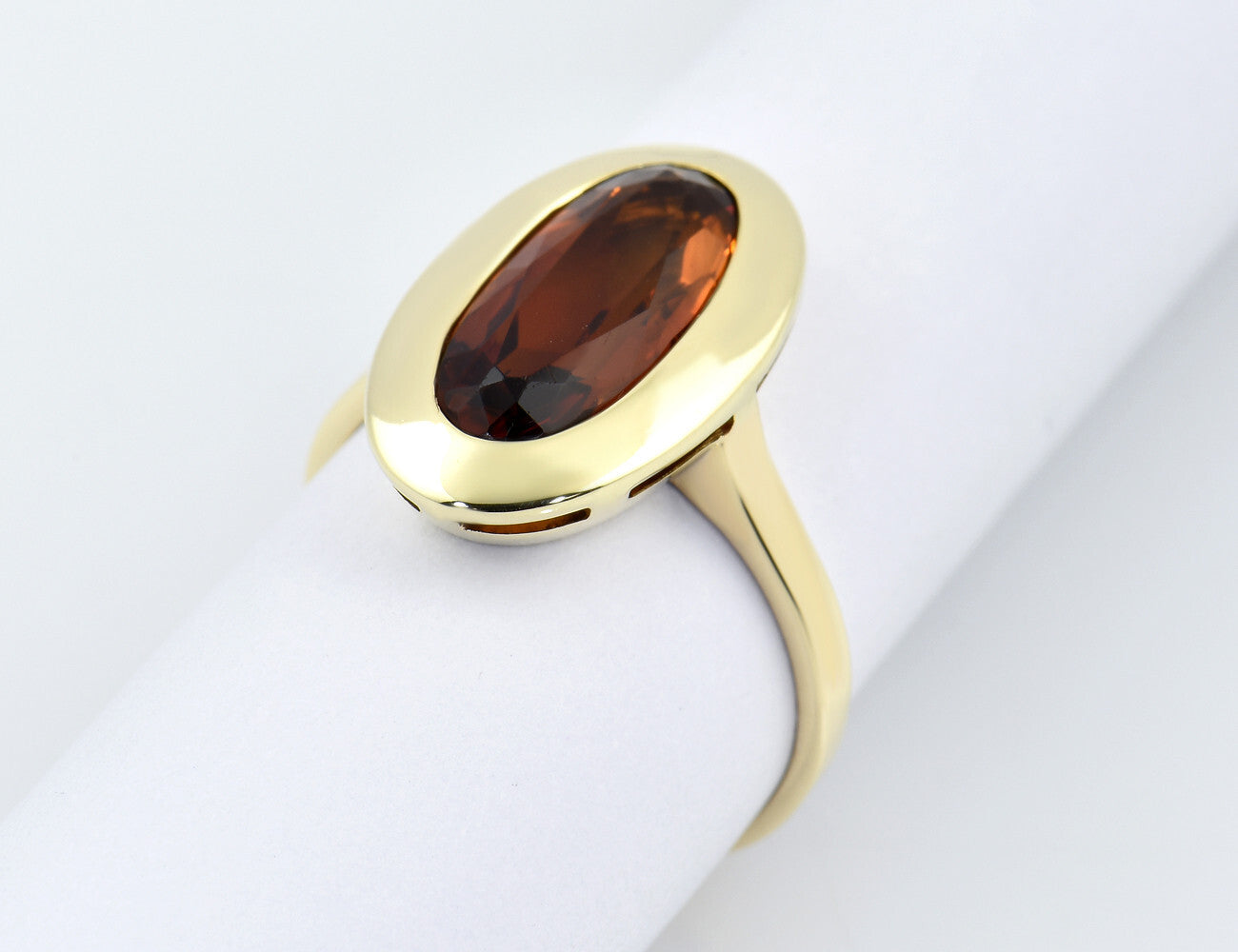 Ring Citrin 585/000 14 K Gelbgold