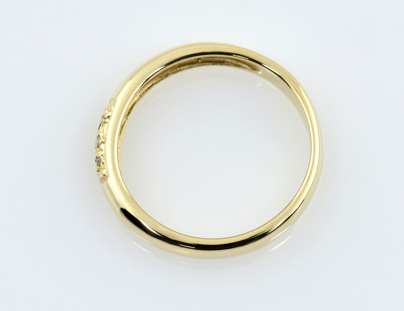 Diamant Ring 585/000 14 K Gelbgold 6 Diamanten zus. 0,06 ct