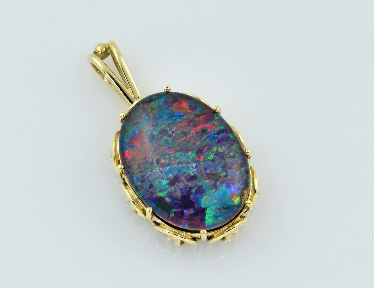 Anhänger Opal-Triplette 585/000 14 K Gelbgold