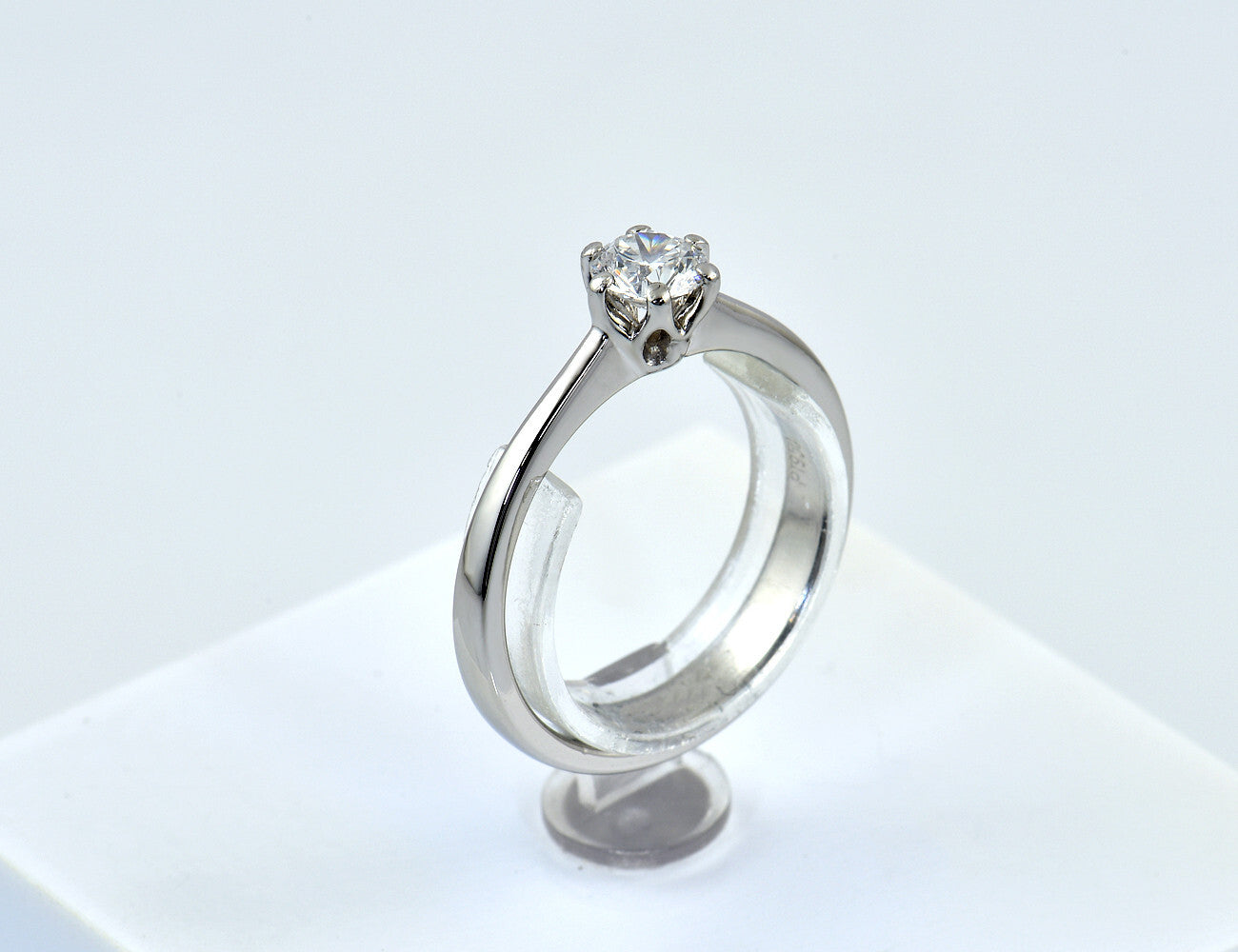 Steinberg Diamant Solitär Ring 950/000 Platin Brillant 0,40 ct