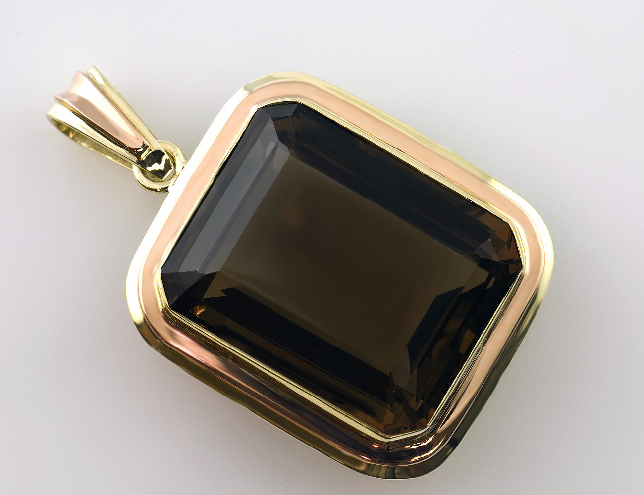 Anhänger Rauchquarz 585 14 K Gelbgold