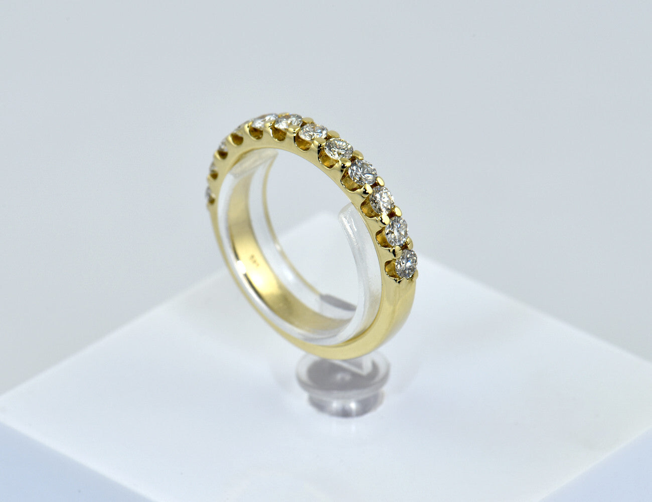 Memoire Diamant Ring 585/000 14 K Gelbgold 12 Brillanten zus. 0,60 ct