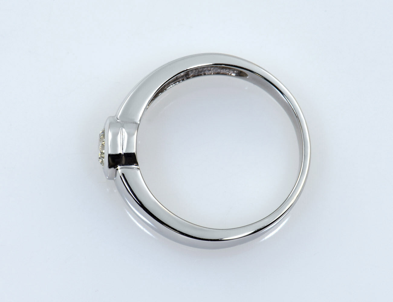 Solitär Diamant Ring 585/000 14 K Weißgold Brillant 0,50 ct