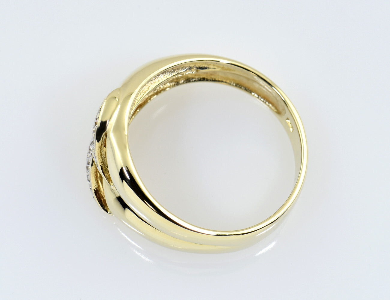 Diamant Ring 585/000 14 K Gelbgold 6 Diamanten zus. 0,04 ct