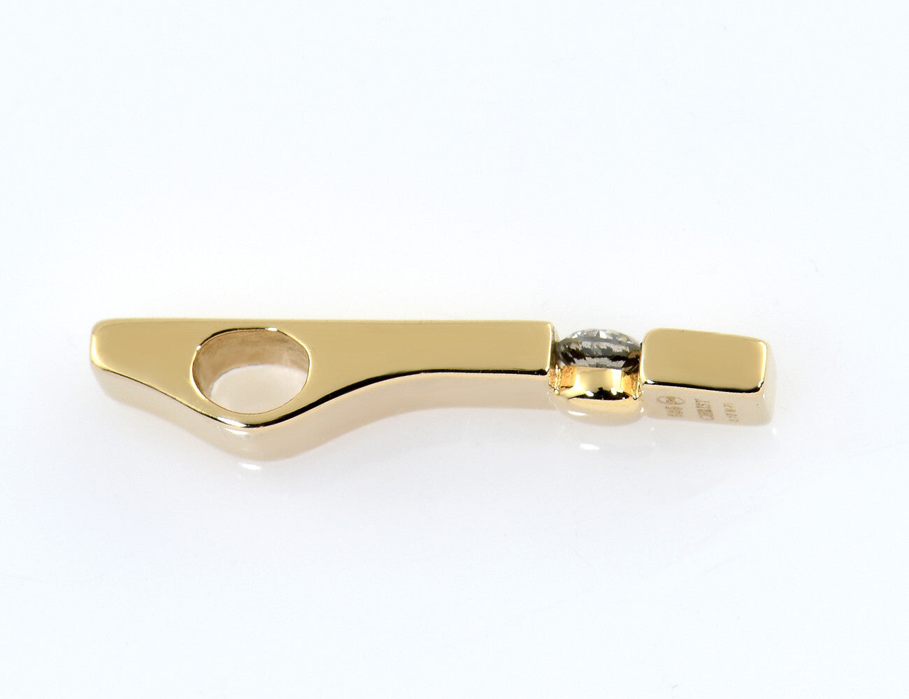 Anhänger Diamant 585/000 14 K Gelbgold 1 Brillant 0,15 ct