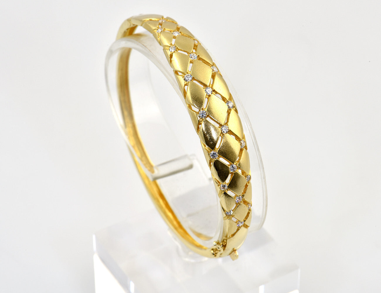 Armreif 585/000 14 K Gelbgold Zirkonia
