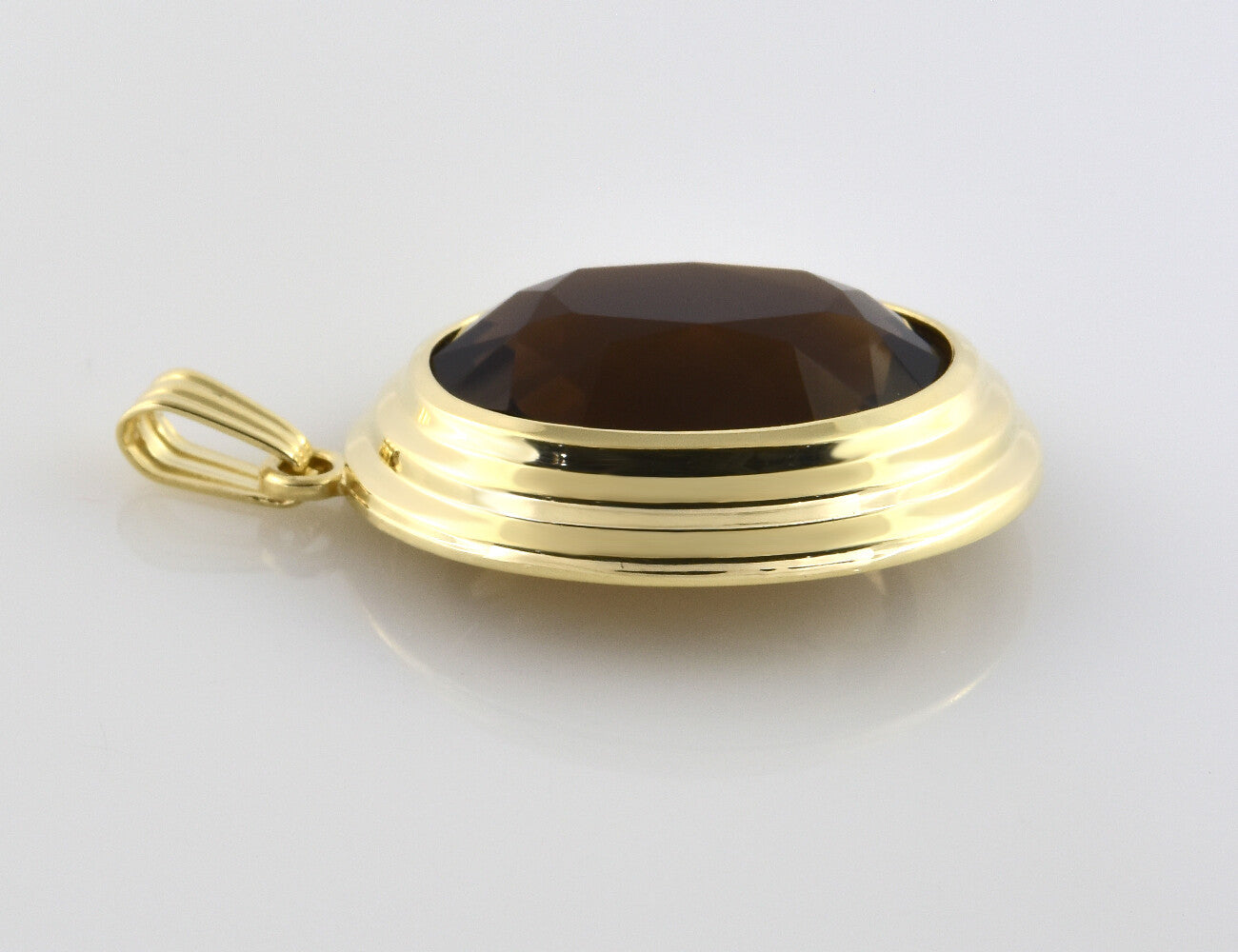 Anhänger Rauchquarz 585/000 14 K Gelbgold