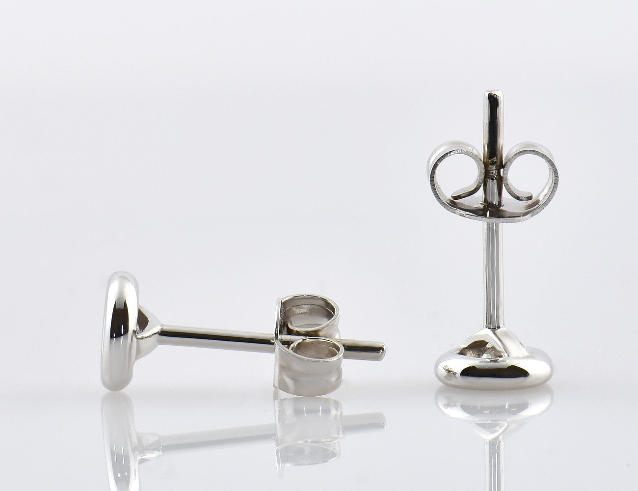 Solitär Brillant Ohrstecker Ohrringe 585 14 K Weißgold, 2 Diamanten zus. 0,23 ct