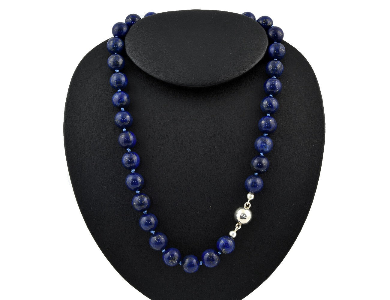 Lapislazul Kette 925/000 Magnetschliesse Gelbgold 49 cm lang