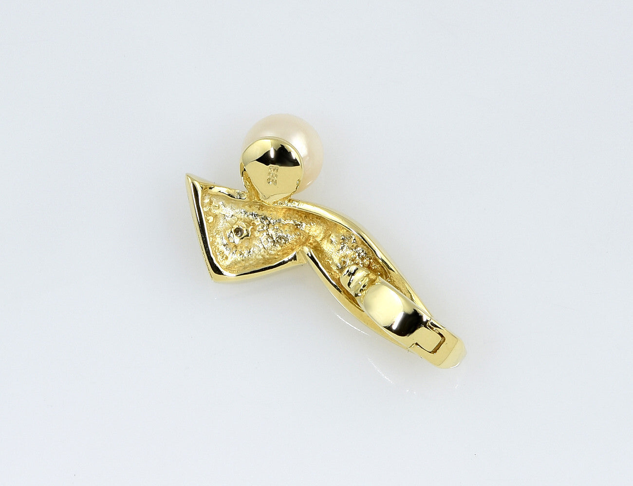 Anhänger Akoyaperle 585/000 14 K Gelbgold 1 Diamant 0,01 ct