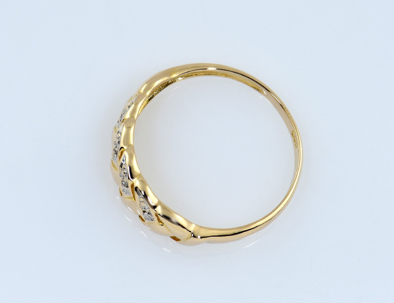 Diamant Ring 585/000 14 K Gelbgold 4 Diamanten