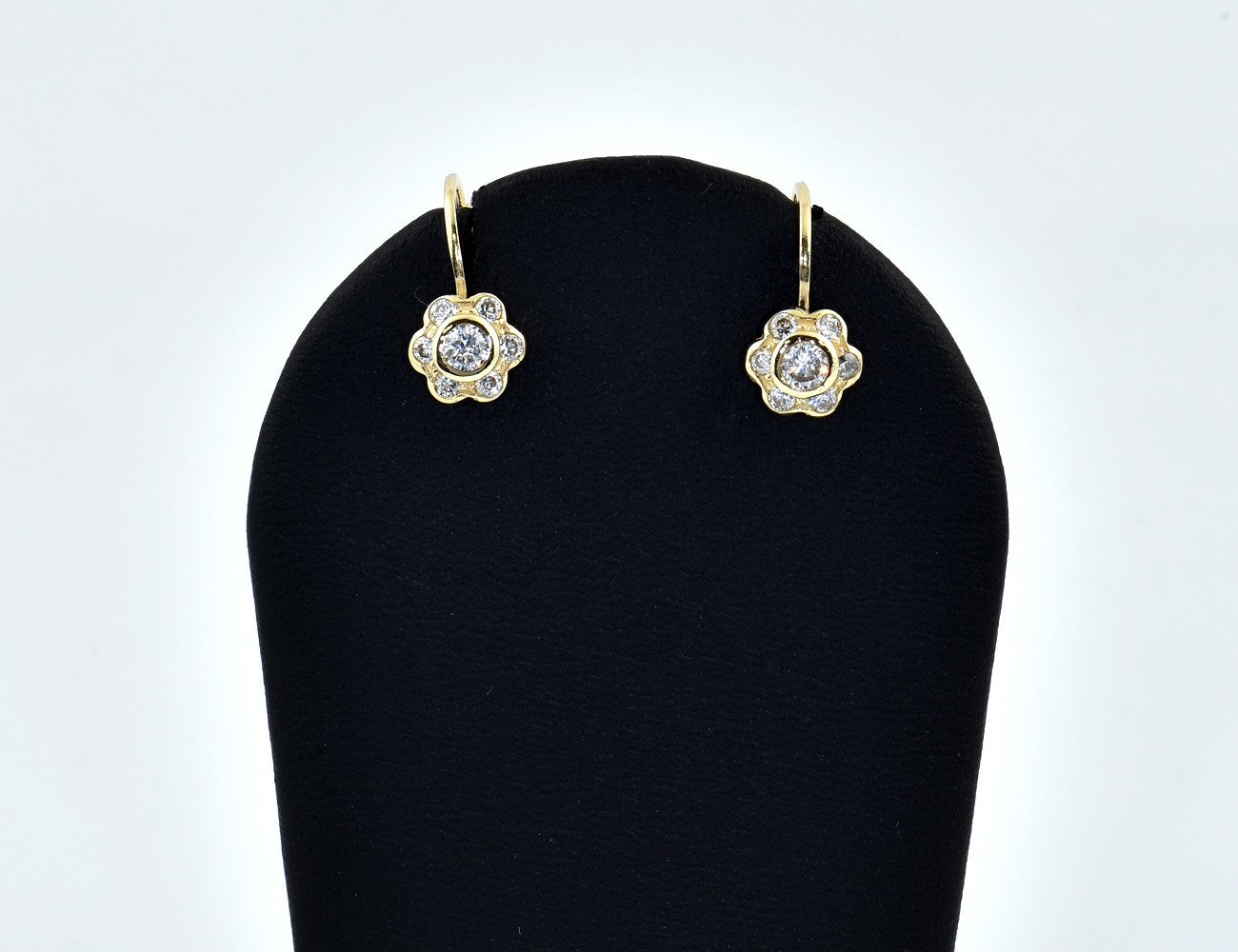 Ohrstecker 585/000 14 K Gelbgold Zirkonia