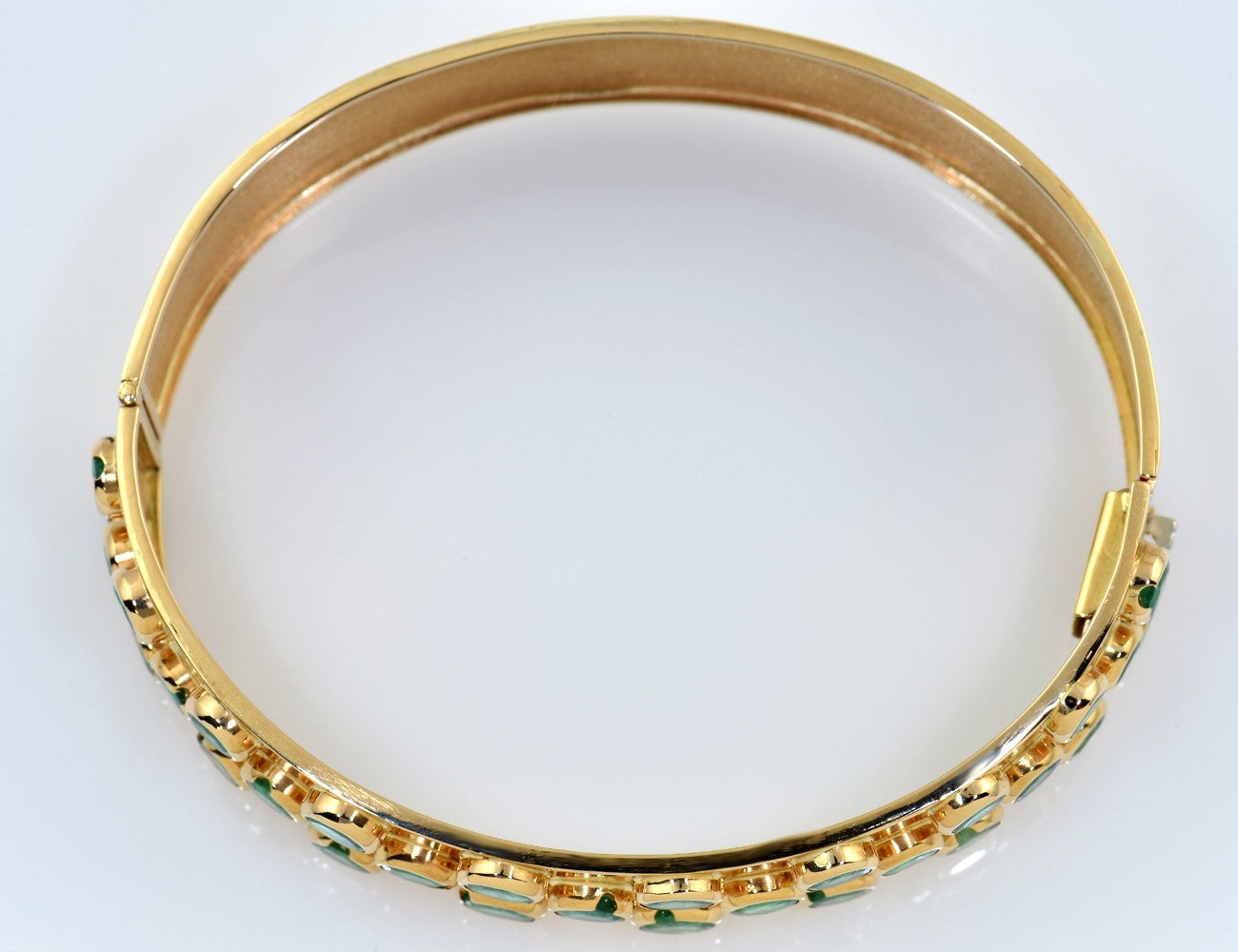 Smaragd Armreif 750/000 Gelbgold