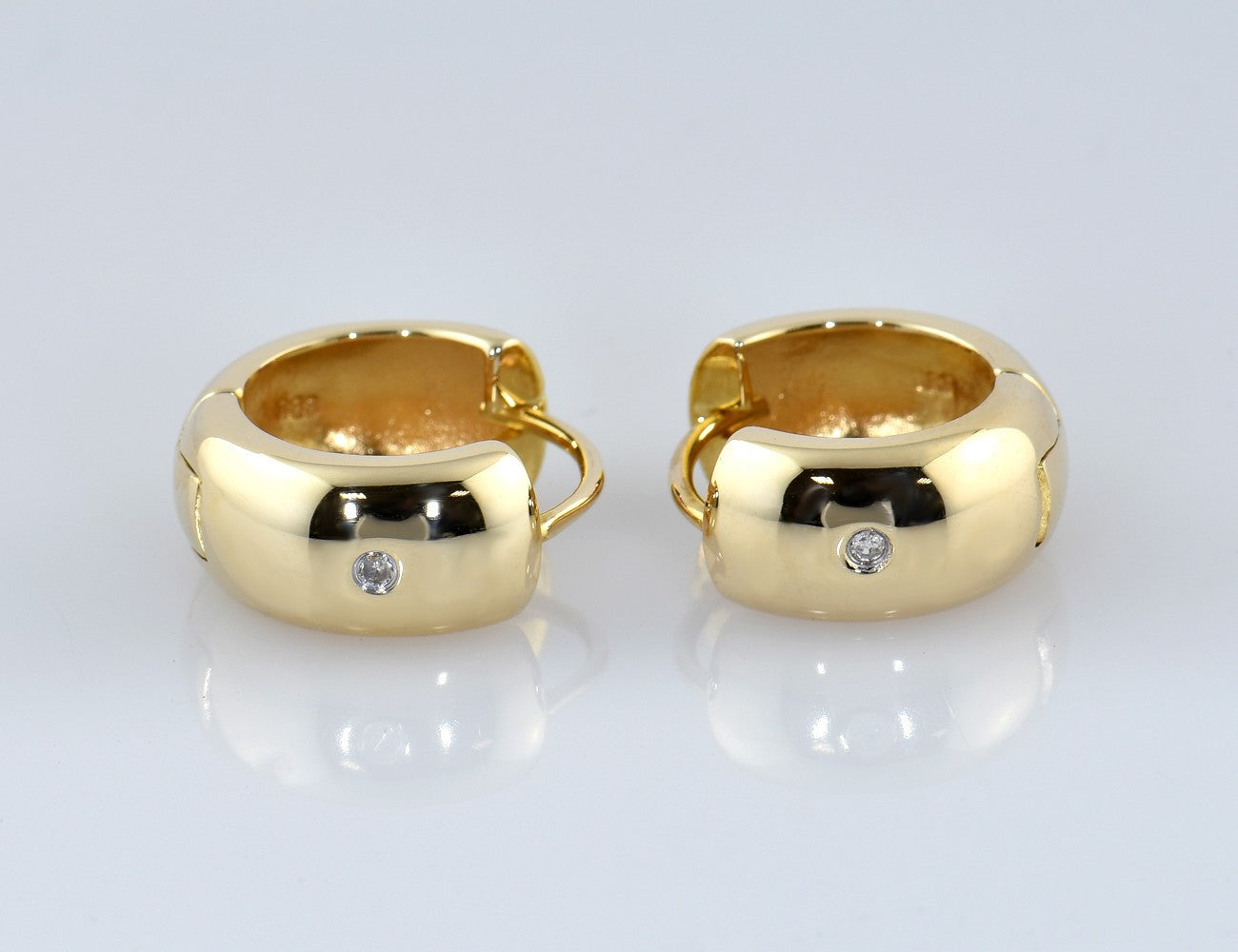 Creolen 333/000 8 K Gelbgold Zirkonia