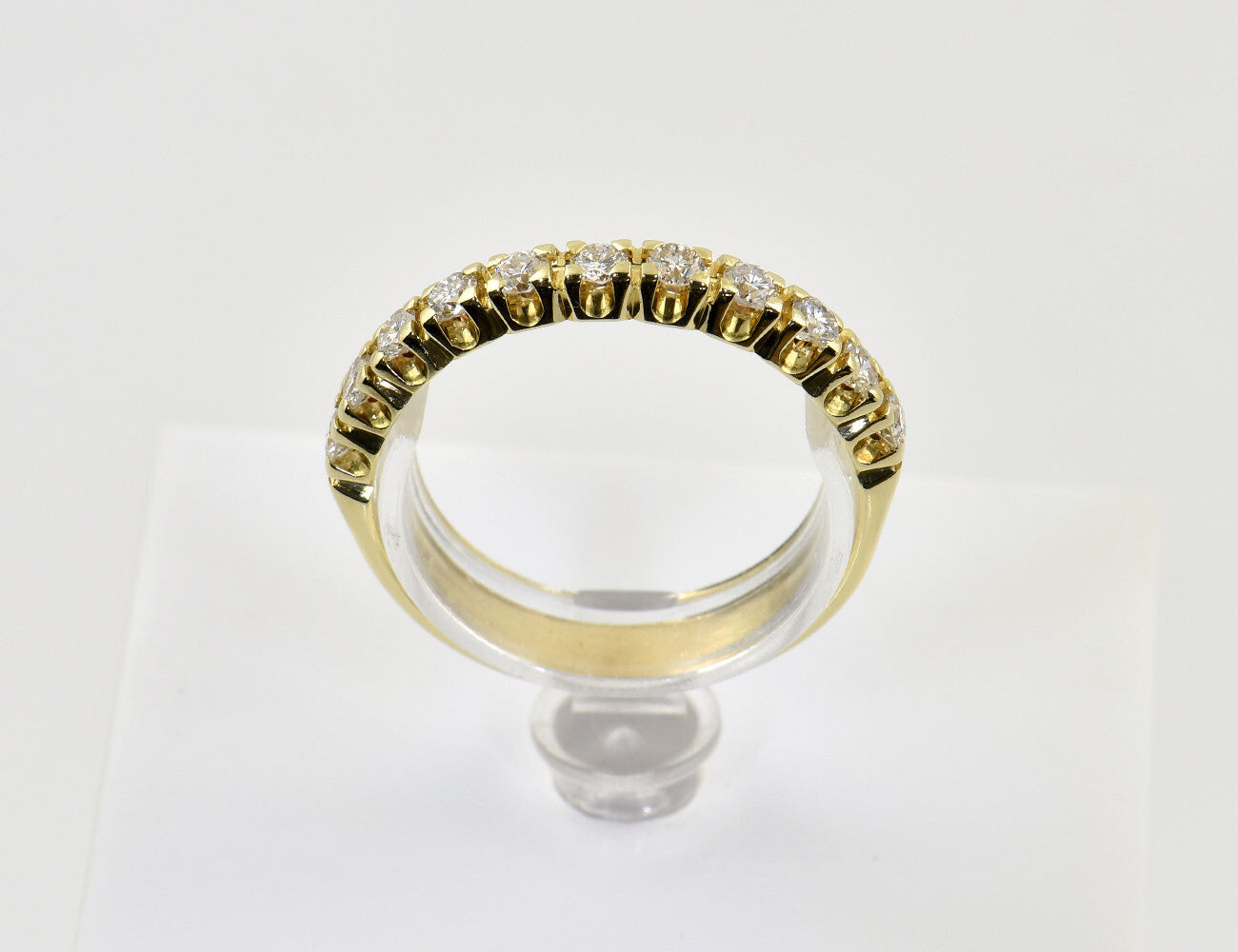 Memoire Diamant Ring 585/000 14 K Gelbgold 11 Brillanten zus. 0,50 ct